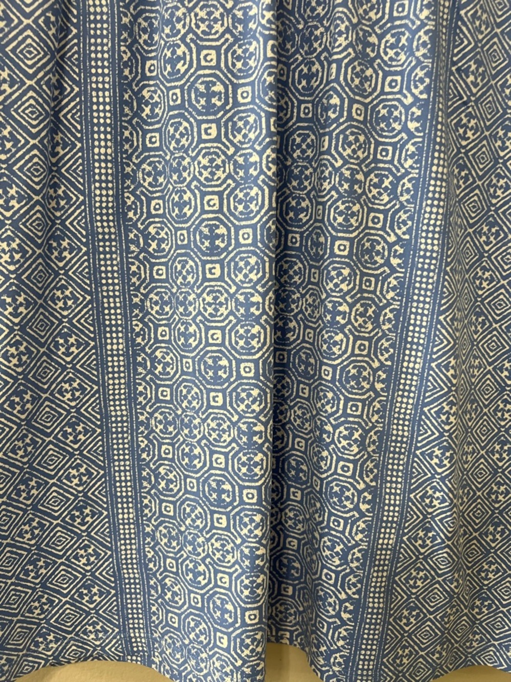 J. McLaughlin Lola Dress Blue Tile Print Sleeveless Shift Dress Large - Picture 7 of 15
